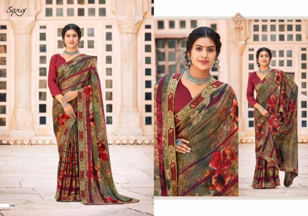 Saroj Albelee Latest Design  Casual Daily Wear Printed Saree Collection